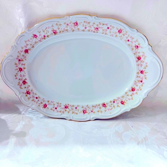 1930’s Mitterteich Bavaria Lady Claire Platter 12.5”  Long x 8 1/4” Wide - Picture 4 of 6